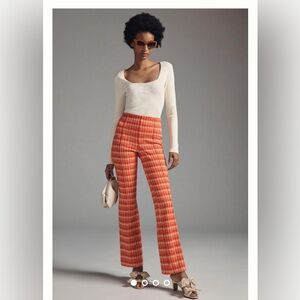 Anthropologie Maeve Margot Kick Flare Cropped Pants Stretch XL